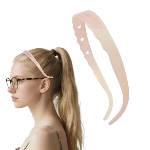 Vista 16 de Diademas de acetato para mujer - Diademas delgadas antideslizantes con dientes, diseño amigable con gafas, accesorios para el cabello estilo 90s