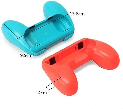 Vista 3 de eimgo joy-con Grips para Nintendo Switch resistente al desgaste joy-con asa para switch 2unidades rojoazul