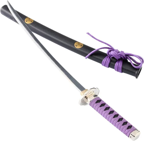 Vista 9 de Samurai - Abrecartas con espada, mini katana con soporte de exhibición de 8.3 pulgadas, fabricado en Japón (negro)