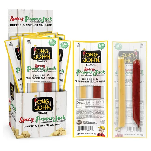 Vista 9 de Long John Snacks Palitos de carne y queso originales, paquete de 12