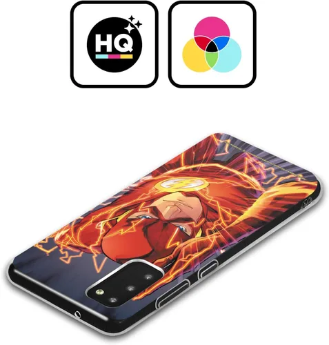 Vista 2 de Head Case Designs Funda de gel con licencia oficial de la Liga de la Justicia DC Comics Vol 1 Move Forward The Flash Comic Book