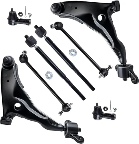Vista 341 de Detroit Axle - Kit de brazos de control de extremo de 8 piezas para Toyota 2001-2003 Highlander 2002-2003 Camry Lexus ES300, 2 conjuntos de brazos