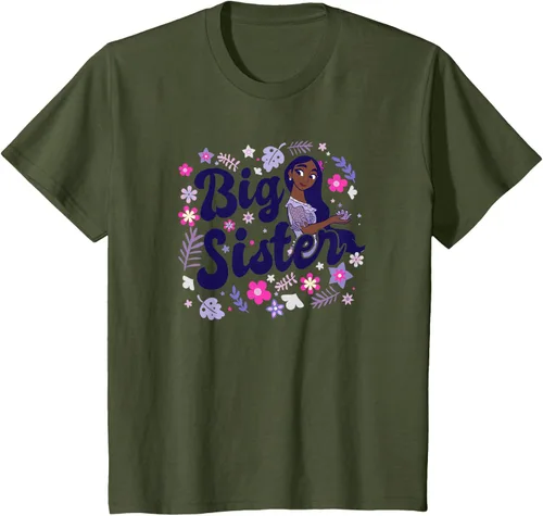 Vista 13 de Disney Encanto Isabela Madrigal Big Sister - Camiseta floral, gris, S Asfalto