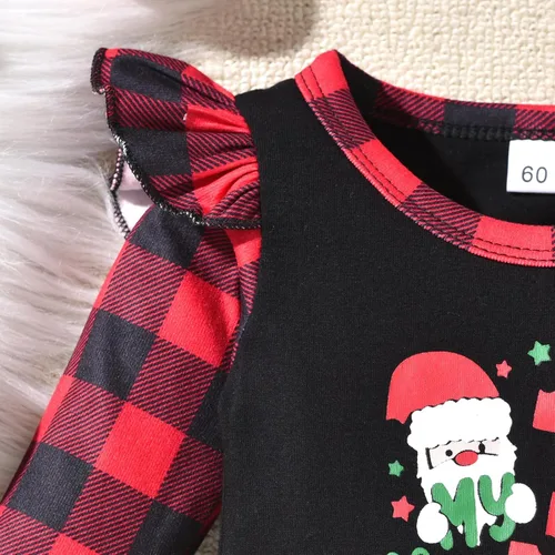 Vista 4 de Aalizzwell Traje floral de manga larga para bebé niña otoño invierno Navidad