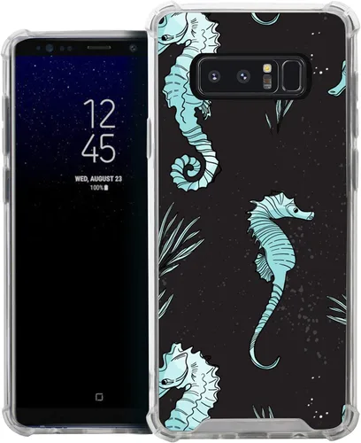 Vista 34 de CasesOnDeck Funda compatible con [Samsung Galaxy Note 8] Note 8, funda delgada y transparente de poliuretano termoplástico flexible con protección