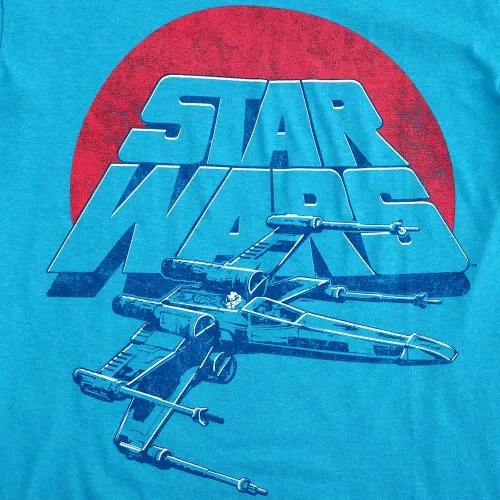 Vista 3 de Star Wars - Camiseta de manga corta para niño diseño de X-Wing Fighter