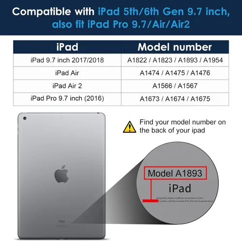 Vista 6 de DTTO Protector de pantalla para iPad de 6ª/5ª generación, modelo 2018/2017 de 9.7 pulgadas, protector de película de vidrio templado para iPad