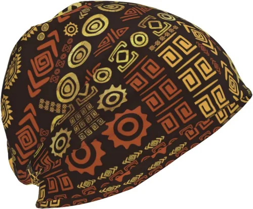 Vista 28 de Gorro africano holgado para adultos, tejido elástico, de calavera, gorro de invierno para exteriores para mujeres y hombres