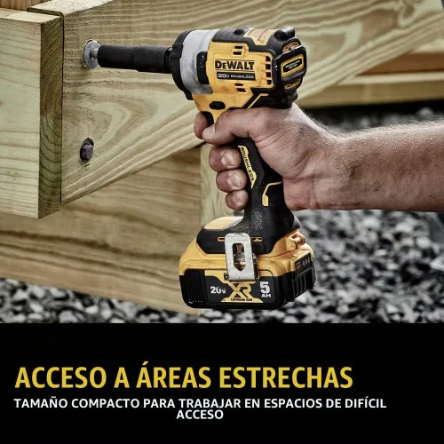 Vista 8 de DEWALT DCF911P2 20V MAX* 1/2 pulg. Llave de impacto inalámbrica con kit de yunque de anillo de retención