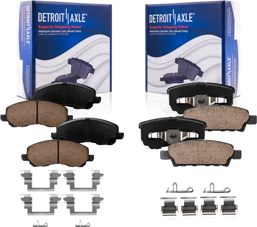 Vista 142 de Detroit Axle - Pastillas de freno traseras para Toyota Prius 2012-2015 Prius Plug-In 2017-2018 Corolla iM 2016 Sion iM 2011-2017 Lexus CT200h