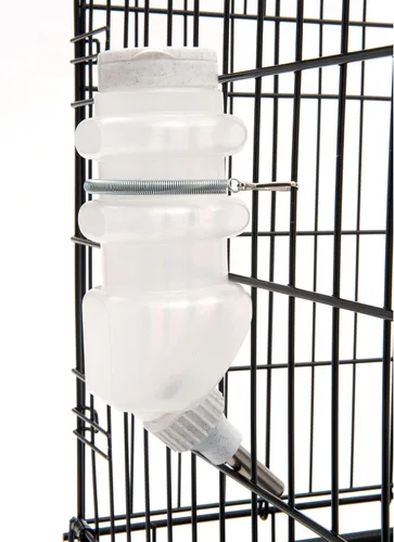 Vista 3 de Botellas de agua sin goteo Lixit de llenado superior para perros. (16 FL Oz (Paquete de 1), Blanco)