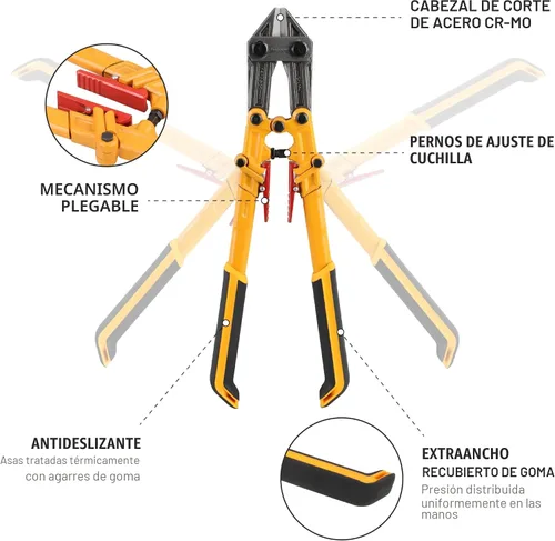 Vista 3 de Olympia Tools Cortador de pernos Power Grip, 39-114, 14 pulgadas