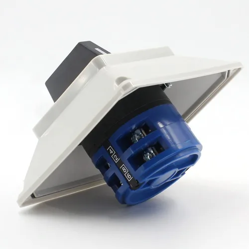 Vista 3 de Interruptor selector de cambio Interruptor de leva rotativo Interruptor de pestillo con instalación Caja impermeable 380V 32A 3 posiciones 8