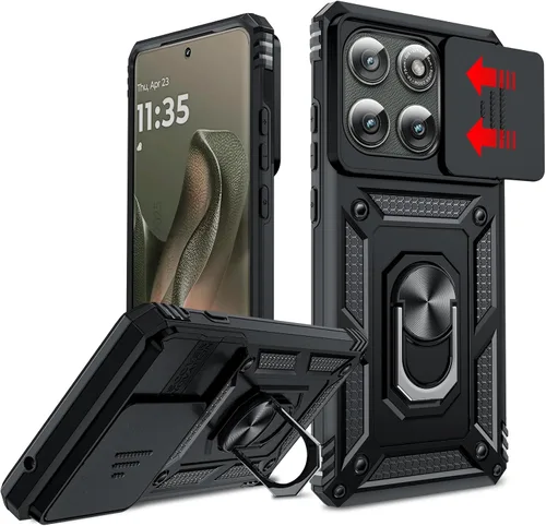 Vista 277 de LeYi Funda para Moto G Stylus 2022 4G (no compatible con 5G), funda para Moto G Stylus con 2 protectores de pantalla, funda protectora de grado Oro