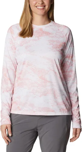 Vista 14 de Columbia womens Super Tidal Tee Long Sleeve Cypress Seamoss