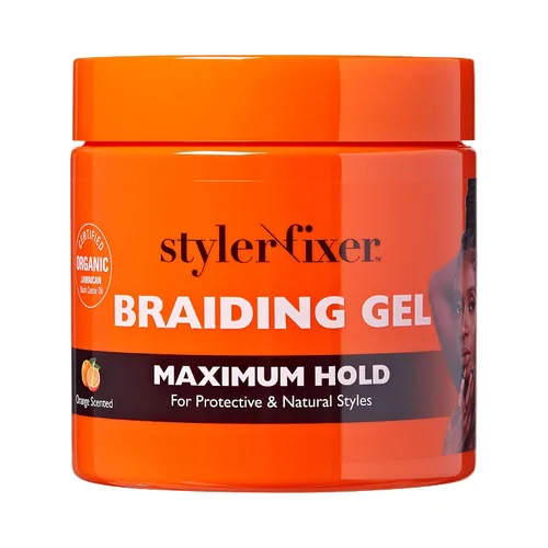 Vista 13 de Red by Kiss Gel para Trenzas de Fijación Extrema Styler Fixer para Trenzas de Caja y Cornrows, Hidratante, Acondicionador, Control de Encrespamiento