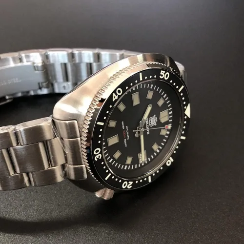 Vista 8 de STEELDIVE - Reloj automático para hombre reloj automático para hombre resistente al agua 6562ft C3 cronógrafo bisel de cerámica zafiro espejo NH35