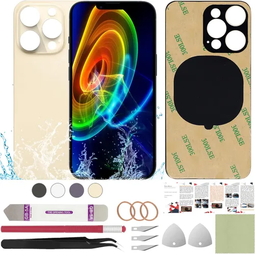 Vista 9 de Funda trasera de repuesto compatible con iPhone 8 de 4.7" + Herramientas profesionales (Gris espacial) Incluye herramientas profesionales, cinta