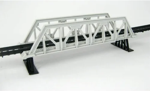 Vista 3 de Modelo de ferrocarriles y trenes HO Escala Puente Modelo Edificio Accesorio DIY