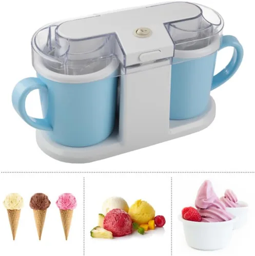 Vista 8 de Máquina para hacer helados - Máquina de helados de 1 cuarto de galón para sorbete, gelato, yogur congelado y más - Electrodomésticos y accesorios