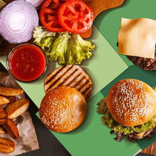 Vista 6 de Honeydak 200 hojas de papel de cera verde para alimentos, 7 pulgadas, surtido de cestas de pergamino verdes para sándwich, hamburguesas, a prueba