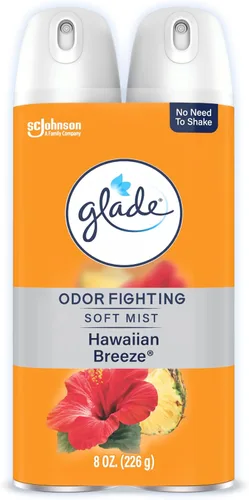 Vista 12 de Glade Ambientador en espray para habitación, aroma Olas de agua, combate el olor para ofrecer una frescura duradera, 8 onzas, 2