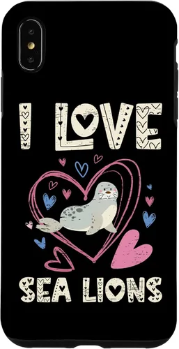 Vista 7 de Funda para iPhone 11 Pro Max I Love Sea Lions Shoreline Marine Mammals
