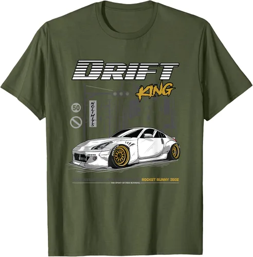 Vista 40 de Z34 370 Fairlady Z - Camiseta gráfica de cuerpo ancho, Negro, S
