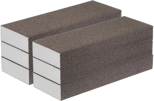 Vista 13 de HARFINGTON Bloques de esponja de lijado grueso, bloque de lijado de espuma de grano 80-100 para pulir la cocina de metal de madera de yeso