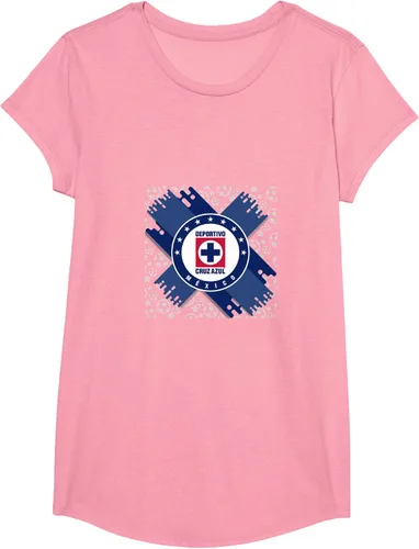 Vista 46 de Camiseta con logotipo de CAZ, Azul / Patchwork, S