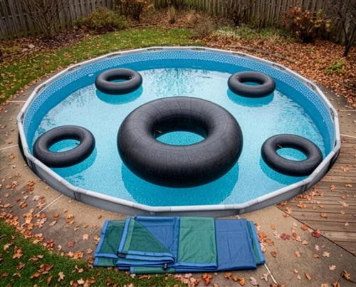 Vista 5 de Bradley Heavy Duty Butyl Rubber Inner Tubes – Inflatable Tubes for Snow Sledding, River Floating, Pool Closing, and Whitewater Adventures