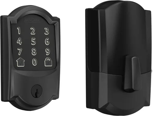 Vista 12 de Schlage - Cerradura inteligente Wi-Fi de codificación con borde Camelot en bronce envejecido