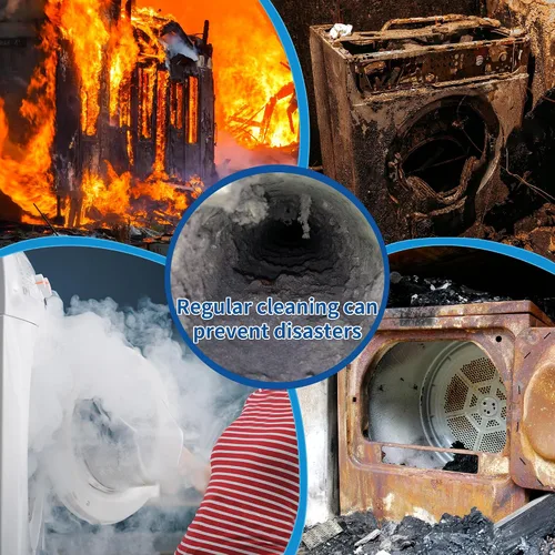 Vista 11 de Kit de cepillo para limpiar ventilación de secadora de 15 pies, cepillo para chimenea de durabilidad multi-escena con varilla de nylon flexible