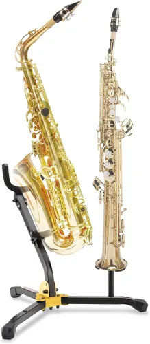 Vista 2 de Hercules - Soporte para saxofón alto y tenor DS533BB con clavija de saxo soprano
