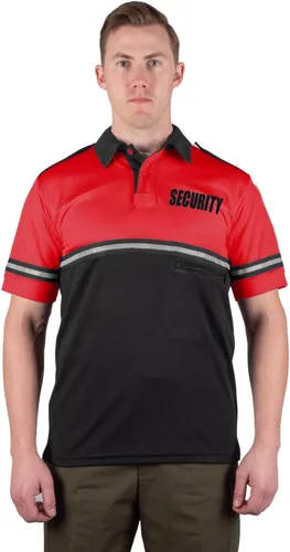 Vista 12 de First Class Camisa de patrulla de bicicleta de seguridad de dos tonos con rayas reflectantes y bolsillo con cremallera verde lima y negro