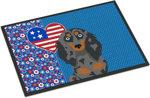 Vista 62 de Caroline's Treasures WDK5119JMAT Airedale Terrier USA - Tapete para interiores o exteriores, 24 x 36 pulgadas, tapete para puerta delantera