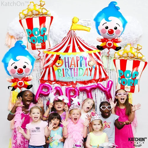 Vista 6 de Juego de globos gigantes de carnaval y globos de león, paquete de 8, globos de carnaval para decoraciones de fiestas temáticas de carnaval, globos