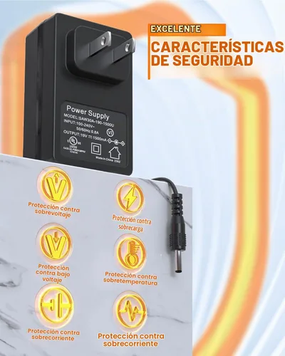 Vista 3 de MARBERO Adaptador de 19 V CA/CC Cable de alimentación compatible con MARBERO M82 M82MAX M822 M822MAX M87 M88 M168 Generador solar Batería de litio