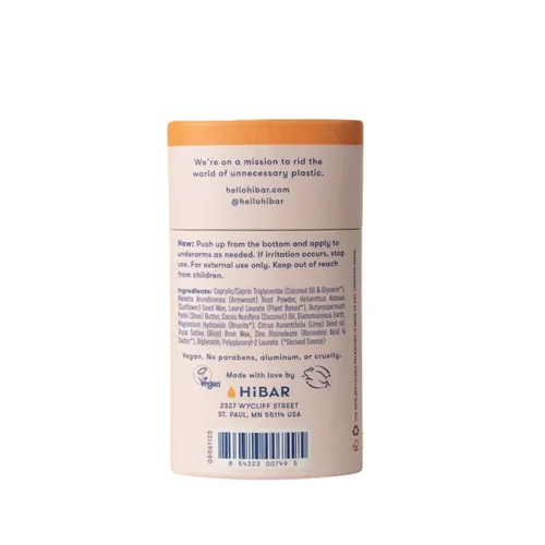 Vista 6 de HiBAR - Desodorante sensible Pink Iris & Neroli - Sin plástico - Paquete