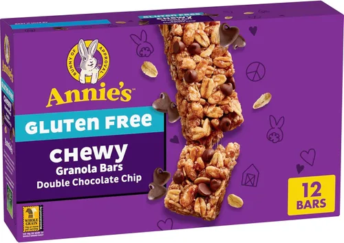 Vista 14 de Annie's Barras de granola masticables sin gluten, pastel de cumpleaños, 5 barras, 4.9 onzas