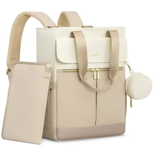 Vista 17 de LOVEVOOK Mochila para pañales con bolsillos aislados, bolsa de bebé para niñas y niños con cambiador, bolsa de pañales grande con funda para Negro