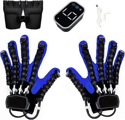 Vista 10 de Guantes de robot de rehabilitación mejorados, guante robótico con función de memoria para dispositivo de terapia de recuperación de accidentes