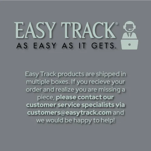 Vista 3 de Easy Track RA1204 - Barra organizadora de armario deslizante de metal de 12 pulgadas de fácil acceso con accesorios de instalación incluidos
