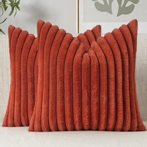 Vista 22 de MIULEE - Juego de 2 fundas de cojín decorativas de piel sintética de 18 x 18 pulgadas, arte moderno francés para el hogar, almohadas suaves