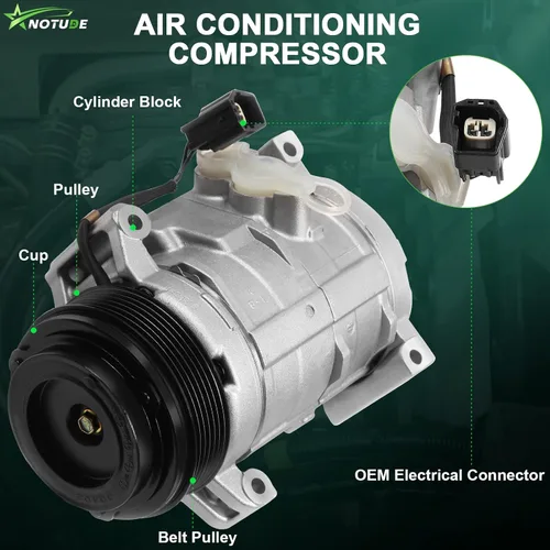 Vista 2 de Compresor de CA con embrague para Acadia 2007-2012 CO 21625C Compresor de aire acondicionado