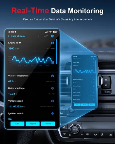 Vista 7 de GOOLOO DEEPSCAN DS200 OBD2 Escáner Herramienta de Diagnóstico, Bluetooth Inalámbrico Diagnósticos de Todos los Sistemas para iOS y Android, Control