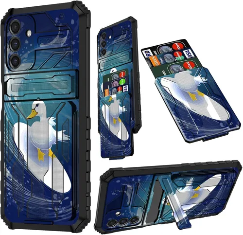 Vista 26 de Funda para Samsung A13 5G, Galaxy A13 5G con tarjetero desmontable atril resistente a prueba de golpes funda protectora para Samsung Galaxy A13 Gato