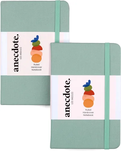Vista 18 de ANECDOTE. Cuaderno pequeño (paquete de 2) – Diario de bolsillo de alta calidad para escribir notas – Compacto, duradero, diario de viaje ideal