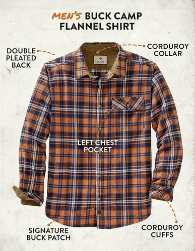Vista 7 de Legendary Whitetails Camisa de franela para hombre Buck Camp