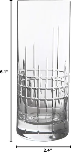 Vista 3 de Schott Zwiesel Tritan Aberdeen Collins - Juego de 6 vasos de cóctel de cristal Distil Barware Collection (6 unidades), color transparente